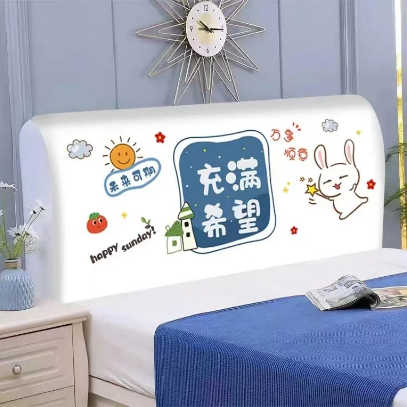 2024 New Full Coverage Bed Head Cover Protector Universal Elastic Barest Cover Removable Waable Dustproof Home Fabric