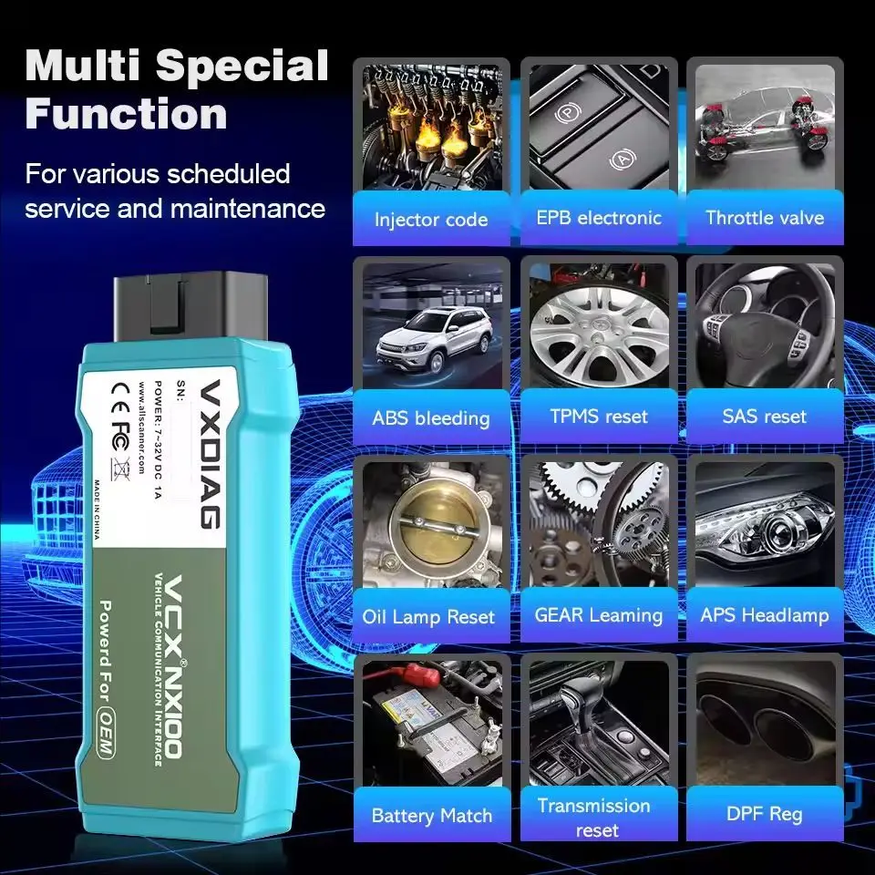 VXDIAG VCX NANO NX100 for VW Diagnostic Tool Car OBD2 Scanner ECU Coding Programming All System Diagnostic for Audi Skoda Seat view 3