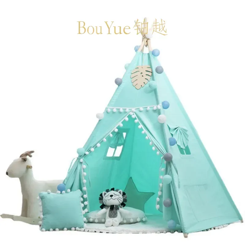 Kids Indoor Play Tent Teepee Castle for Boys Girls Princess Baby Toy House Reading Corner Children Playhouse