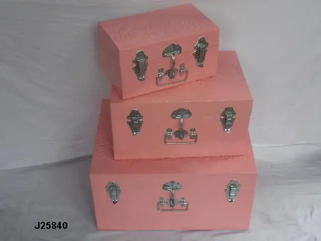 Pink Colour Iron Storage Trunks Without Patterns Powder Coating Can Be In Other Colours Also Home Storage Organizer