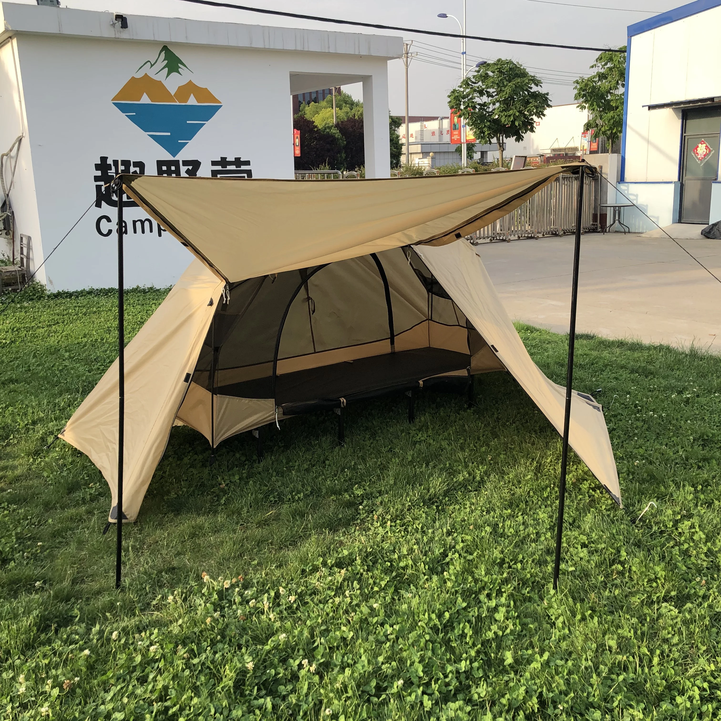 Oxford Winter Waterproof Portable 4 Season Weather Camping Hiking Cot Bed Outdoor Camping Tent