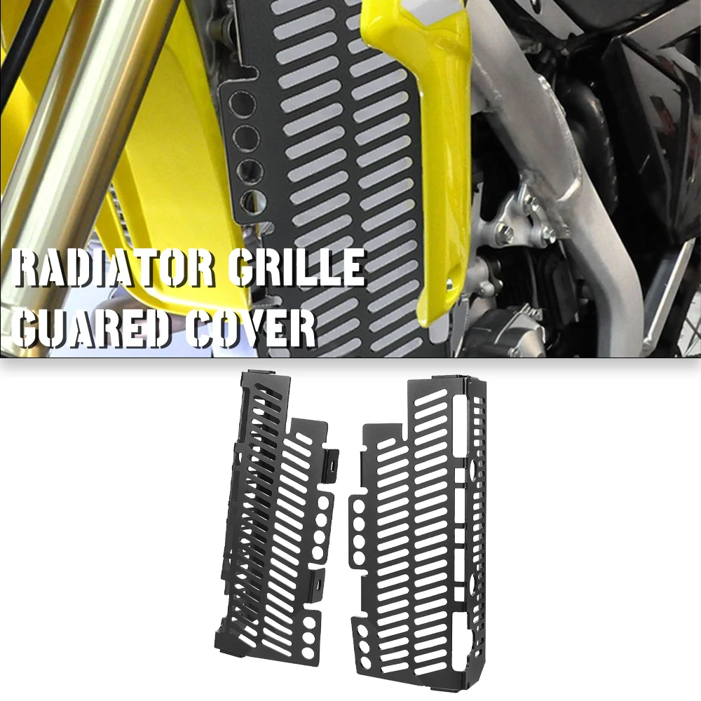 

For Suzuki RM250 RM125 DRZ400 DRZ400E DRZ400S DRZ400SM 2005 2006 Motorcycle Radiator Guard Engine Cooler Grille Cover Protection