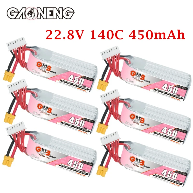 

RC FPV Дрон батарея GAONENG GNB 6S 22,8 V 450mAh 80C/160C Lipo батарея для Mini Four Axis FPV модель вертолет UAV 22,8 V батарея