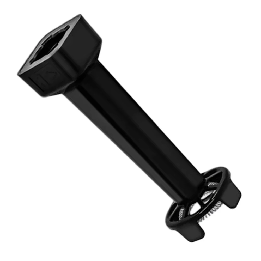 Gray ABS Foldable Stirrer Attachment for Coffee Makers - 12 x 4 x 4 cm Milk Frother Compatible with Home Units