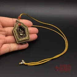 Delicate Brass Tibetan Buddhism Gawu Box Pendant