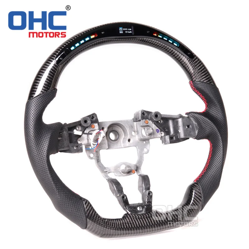 For Axela CX-5 CX-3 LED intelligent component sports multi-function carbon fiber steering wheel