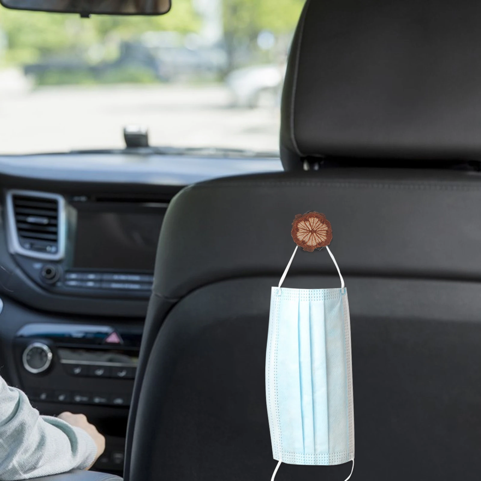 

4 Pcs Car Hook Adhesive Dash Organizer Dashboard Hooks Mini Bag Bear Accessories Plastic Decor