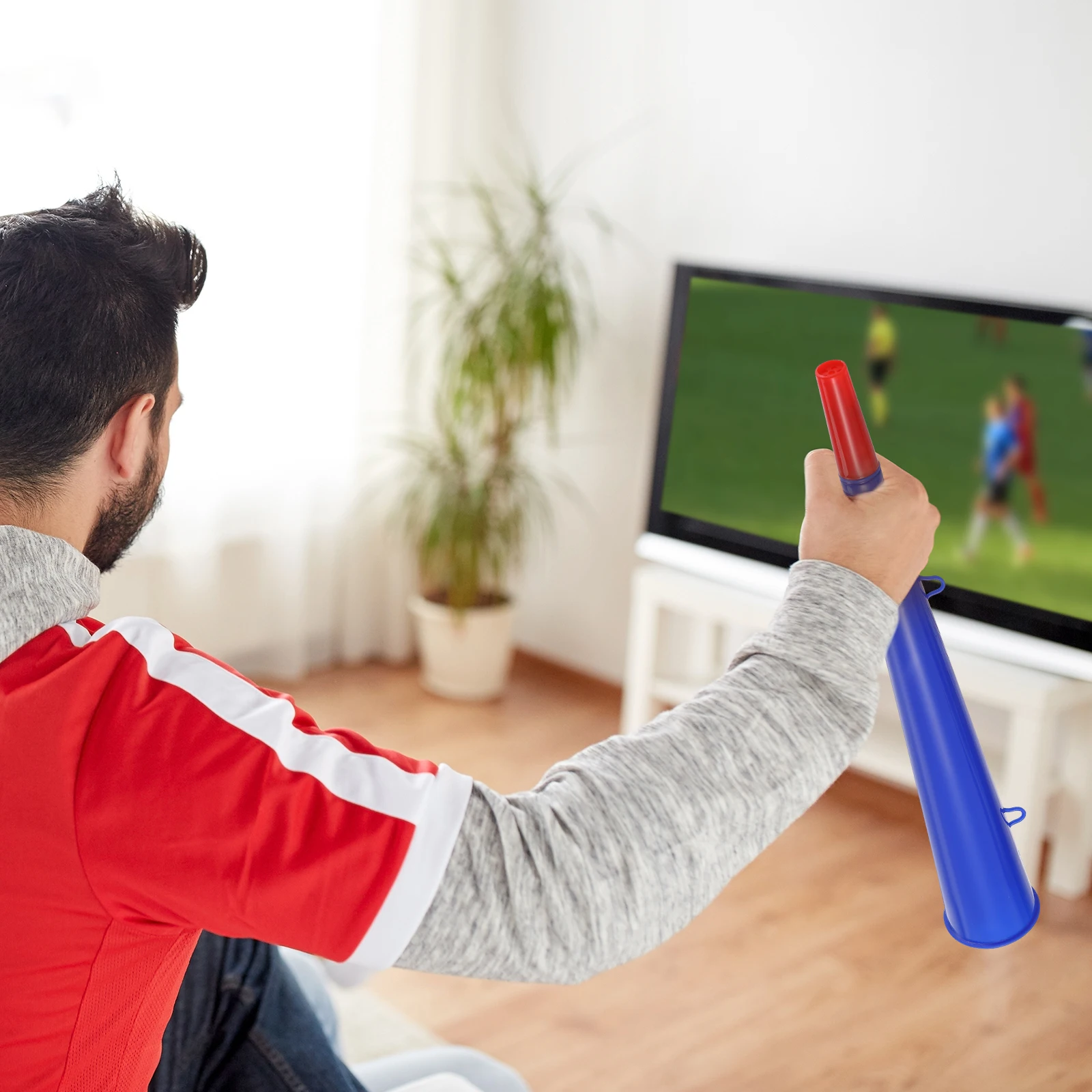 5 pezzi di plastica gioco tromba ventilatore rumore creatore per concerti di feste sportive incoraggiamento stadio calcio calcio evento corno prop rumoroso