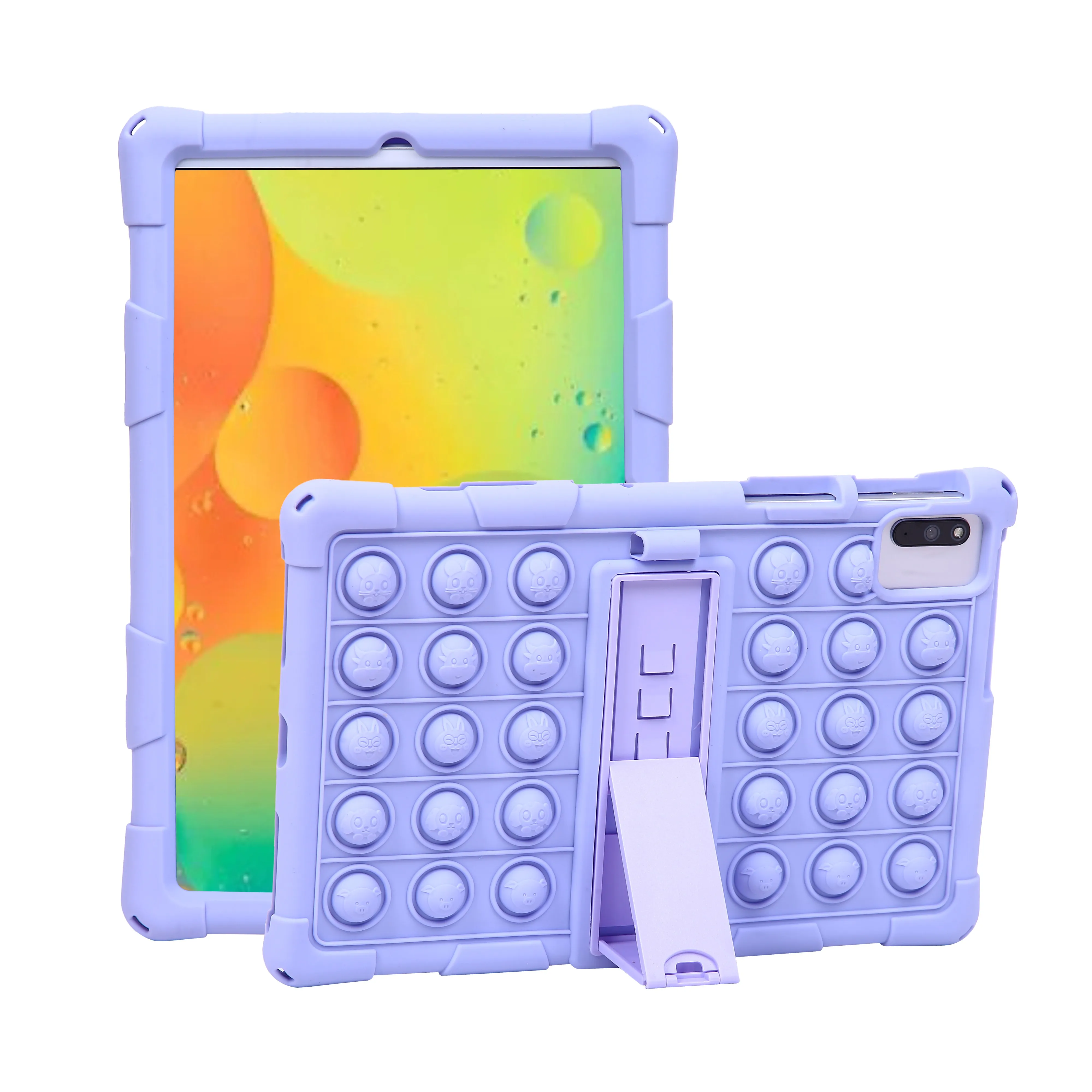 Case For Samsung Galaxy Tab A7 Lite 8.7 SM-T220 T225 A 8.0 T290 S7 T870 S8 X700 Shockproof Protect Kickstand Cover Kids Funda