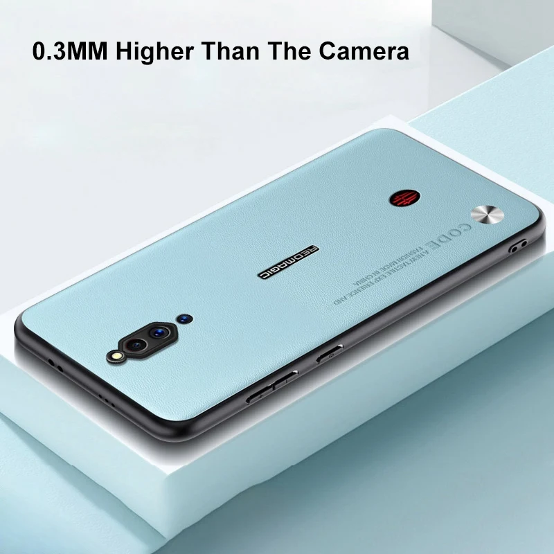 Luxury PU Leather Case For Nubia Red Magic 5G 5S Matte Back Cover Silicone Full Protection Phone Case For RedMagic 5G 5S Coque