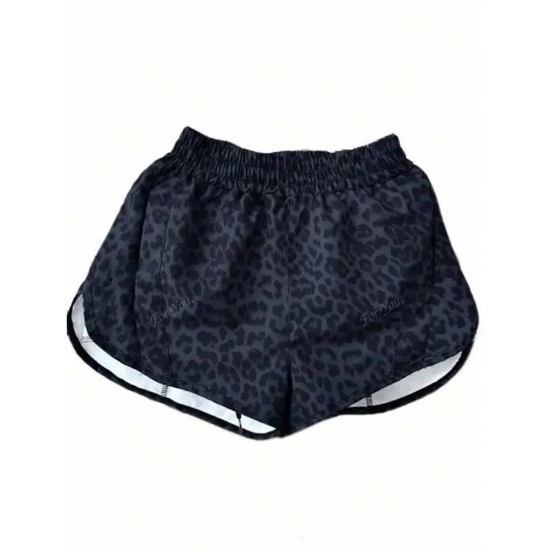 

Ladies' Sexy Simple All-Match ket Dr 52458 Sle Cross-Border Leopard Print Retro Sle Ciwalk Suitable Tee-Ester F...