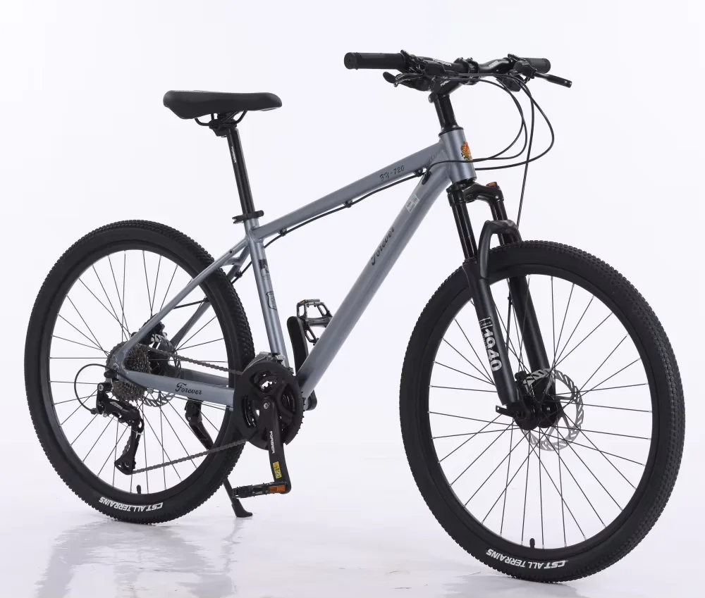 Precio de fábrica, bicicleta de montaña plegable de 26 pulgadas, freno de disco doble de 21/24 velocidades, horquilla de aleación de aluminio y acero de alto nivel de configuración