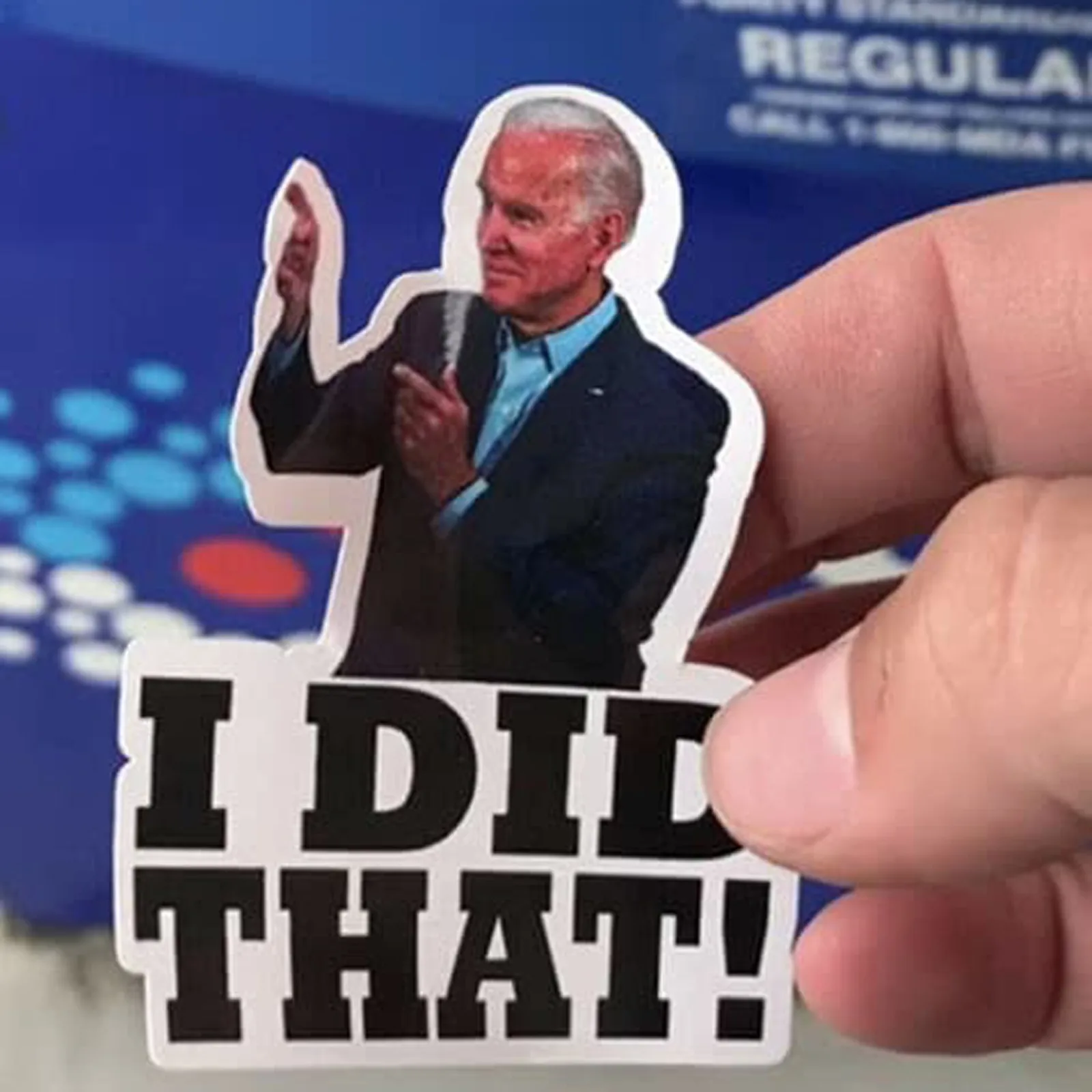 Funny I Did That Sticker Political Meme Decal Waterproof Vinyl Car Bumper Humorous Quote Label For Decoration Humorous Figure T1