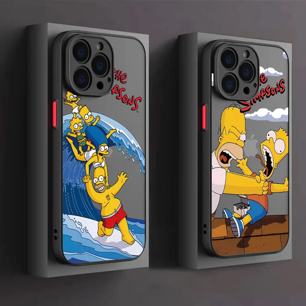 Homer-Apple Phone Case,iPhone8,xr,11 pro,se 2022,14 plus,7,6,xs,max,13,12,mini,15,14 promax用のソフトケース