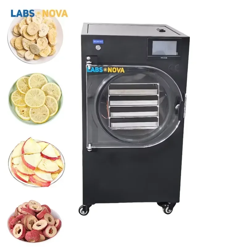 Home Dryer 4 Tray ophilizer hine for Fruit Banana Strawberry Kiwi Food Preserion Commercial Use