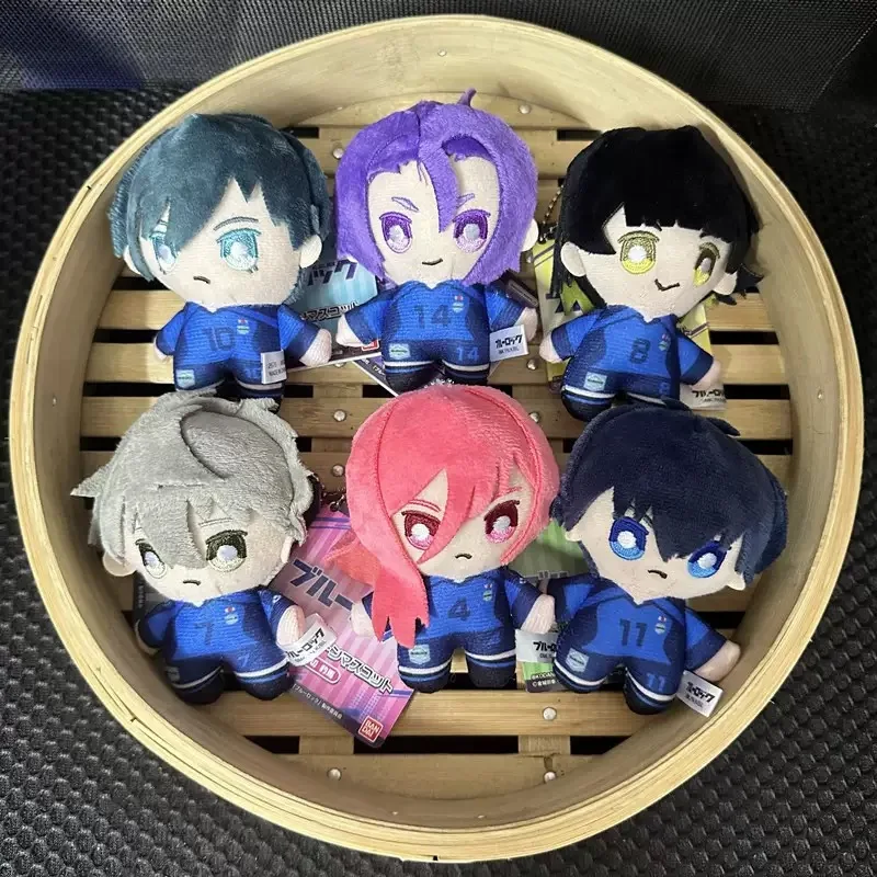 

New 10cm Blue Lock Plush Keychain Kawaii Nagi Seishiro Stuffed Toy Mikage Reo Rin Itoshi Keyring Surprise Fans Gifts Bag Charm