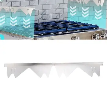 Kryty na sporák, 2 páry, nerezové, výplně mezer na sporáku, 13,78-27,56 palce, nastavitelné, snadno čistitelné, kryty mezer na kuchyňském sporáku, stříbrné 8 nejlepší prodej kryt mezery sporáku - №6