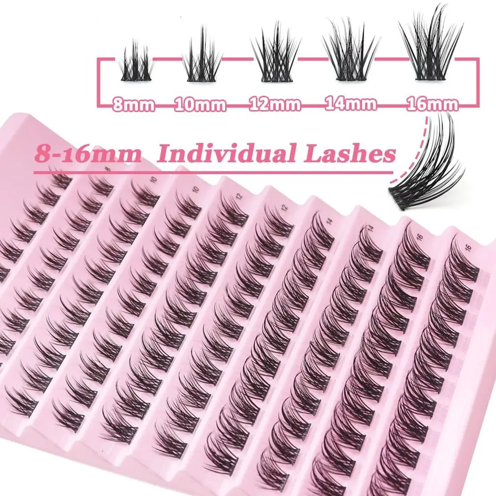 Natural Look False Eyelashes Wispy Style Bond and Seal DIY Lash Extension Kit Cluster Design Fake Eyelash Makeup Enhancement view 6