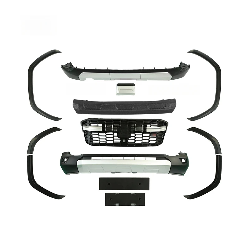 Car Accessories Full Replacement Tuning Wide Body Kit with Grille Bumper Fender Flares for LC300 2021+