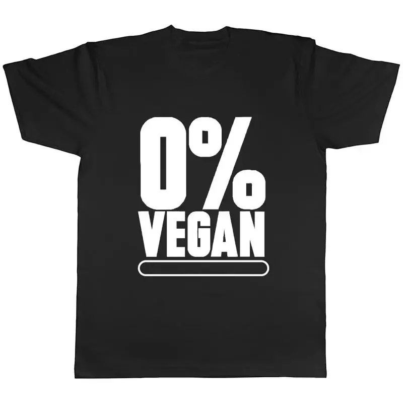 

0% Веганская мужская женская футболка унисекс