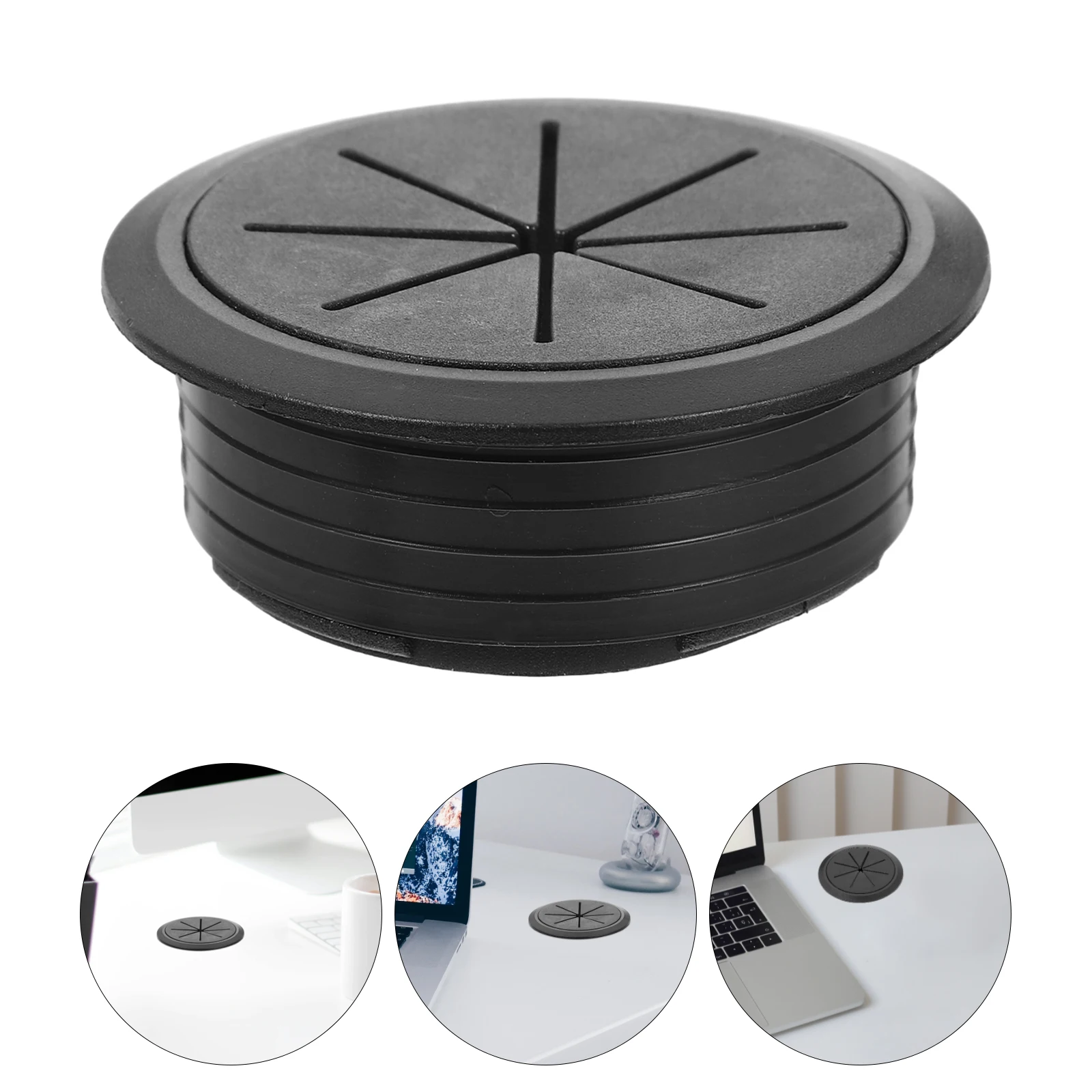 

3 pcs Cable Cover Round Wire Plug Desk Grommet Plastic PP Wire Hole Cover Tidy Organizer Computer Table Accessory Storage