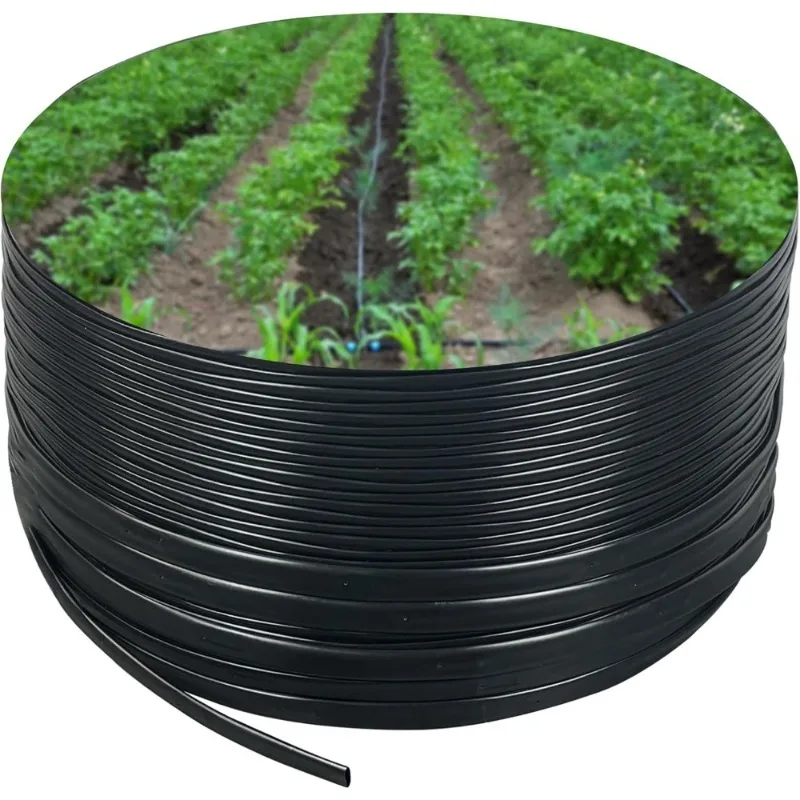

Drip Tape Irrigation System 16 Mil 1010FT Roll 8 Spacing 1 GPH 2 Emitters Garden Tubing Hose for Plants Flowers Fruits