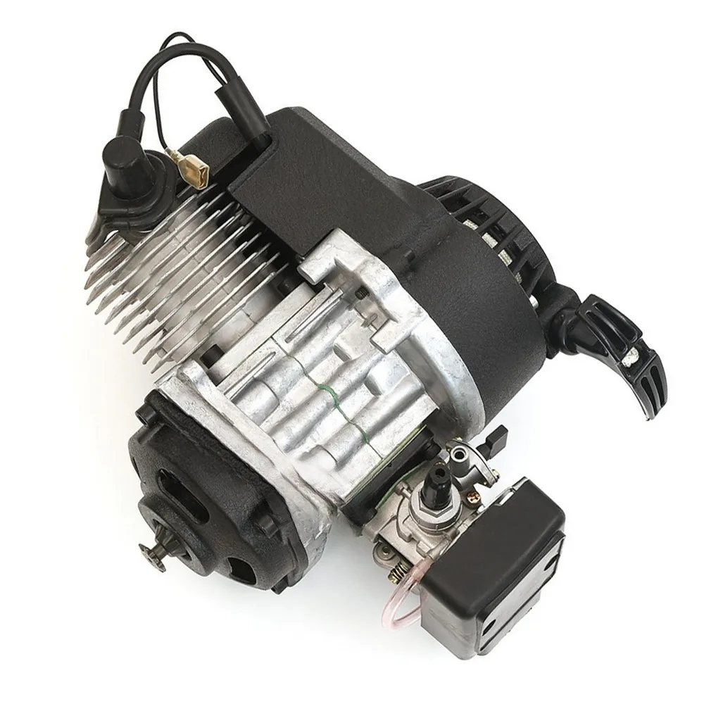 Motor de arranque por cuerda de 2 tiempos, 49cc, piñón 25H, transmisión de aire para filtro, Mini Pocket Pit Quad Dirt Bike ATV, 1 ud.