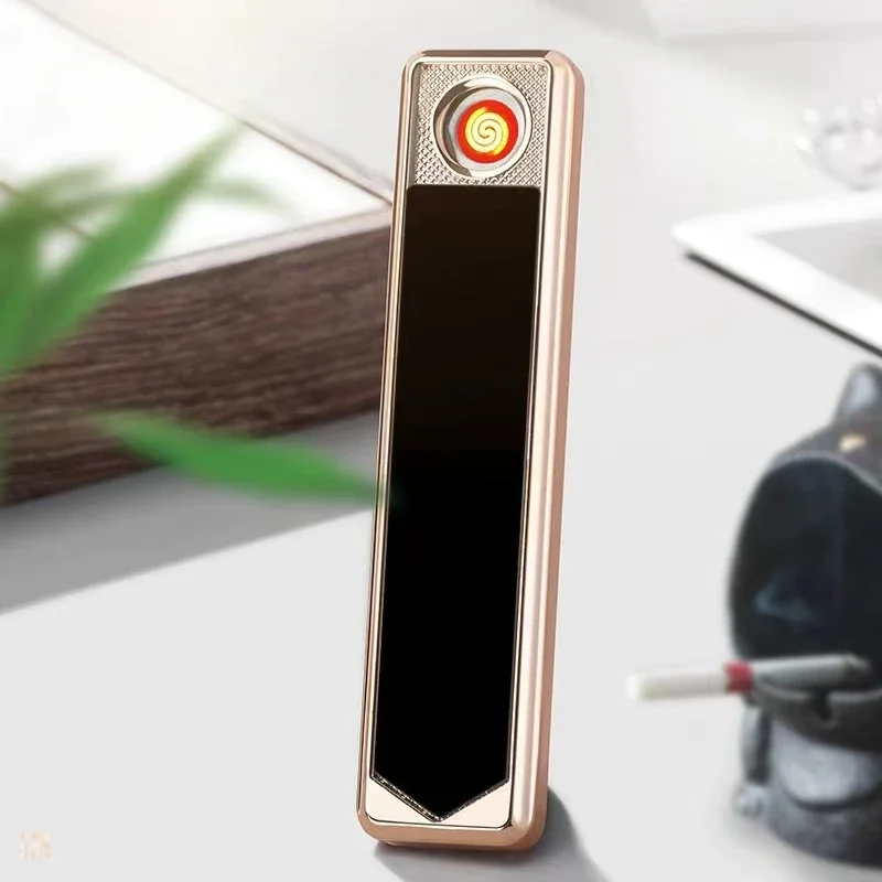 New USB Rechargeable Series Flameless Lighter Windproof Creative Mini Electronic Cigarette Lighter Outdoor Portable