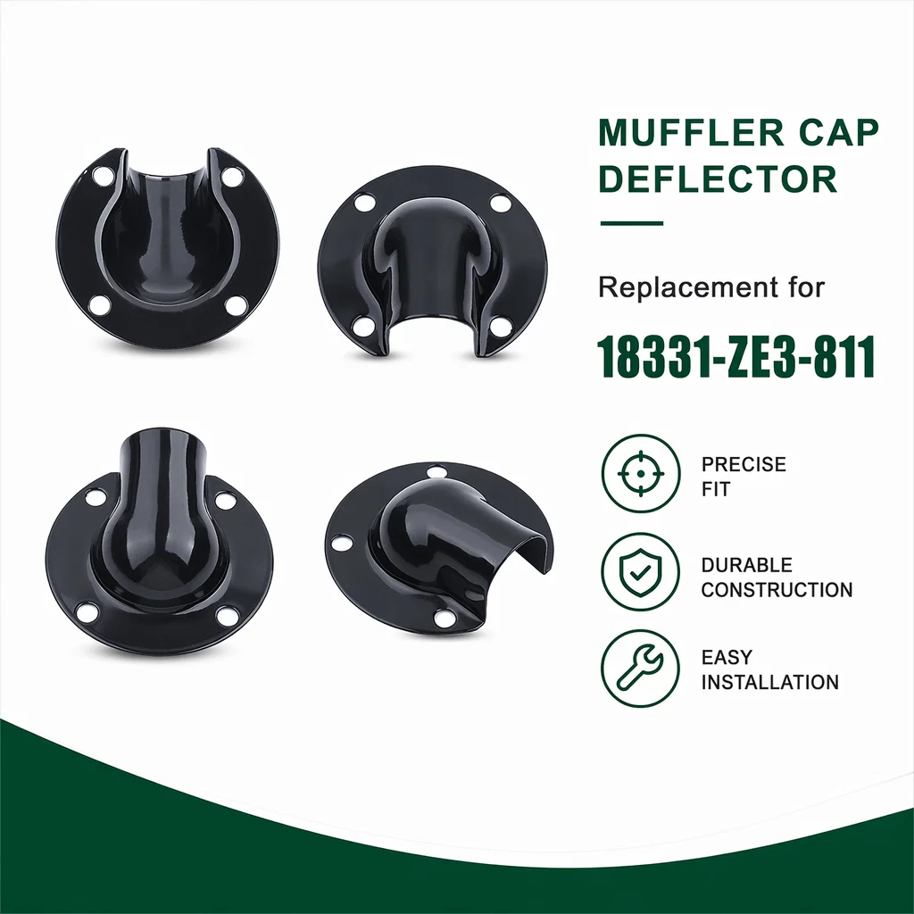 Muffler Exhaust Deflector For 188F 190F Engine Replace 18331-ZE3-811 Fits Honda GX240 GX270 GX340 GX390 GX440 GXV340 GXV390