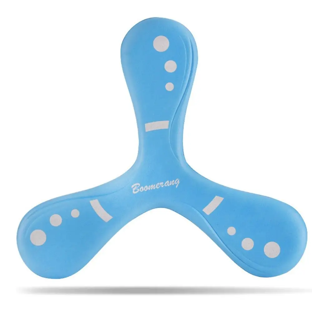 Juguete Boomerang volador de retorno rápido, Boomerang Interactivo Profesional de tres hojas, divertido juego de captura de regreso