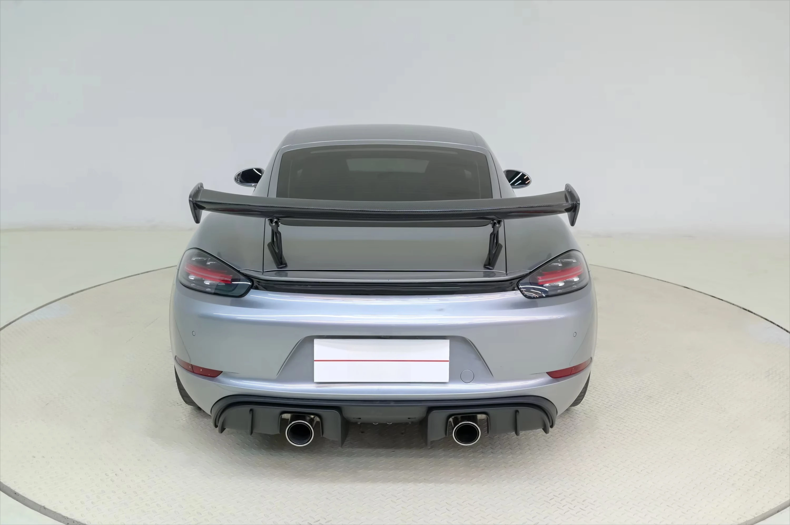 

KM Premium Performance for GT4 Style Carbon Fiber Rear Spoiler High Quality Body Parts for 981 Boxster/Cayman for GT4