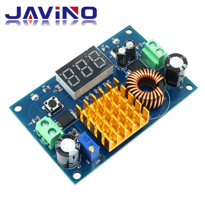 DC-DC Step Up Module DC 3V-35V to DC 5V-45V Boost Module Digital Voltmeter Boost Converter Board 5A Power Adjustable XH-M411