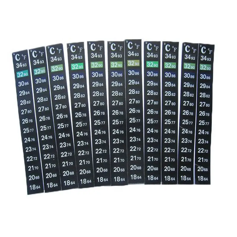 5Pcs Aquarium Fish Tank Thermometer Temperature Sticker Aquarium Accessories Digital Dual Scale Stick-on High Quality Durable