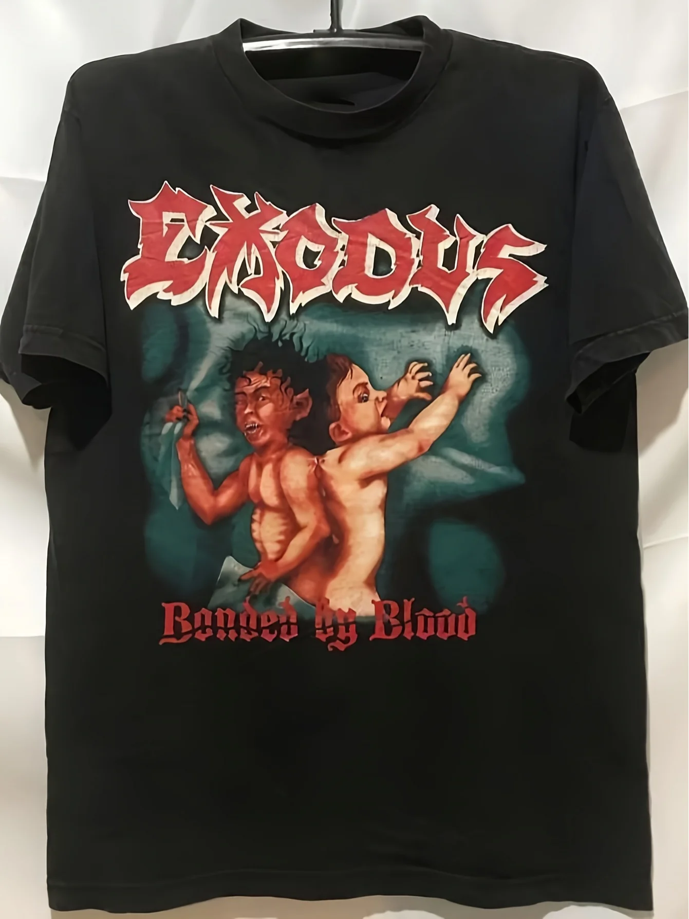 EXODUS Punk Rock Band T-shirt - Men's T-shirt Featuring Exodus Album Cover, Concert, Daily Street Music Festival Costumes