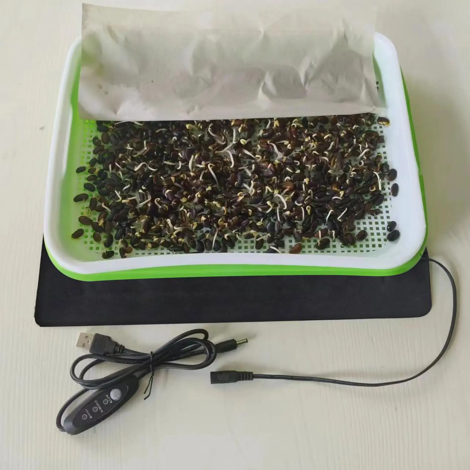 8.5W USB Seedling Heat Mats 3 Adjustable Temp Plant Heating Mats For Seed Starting Brewing Breeding Greenhouses ﻿