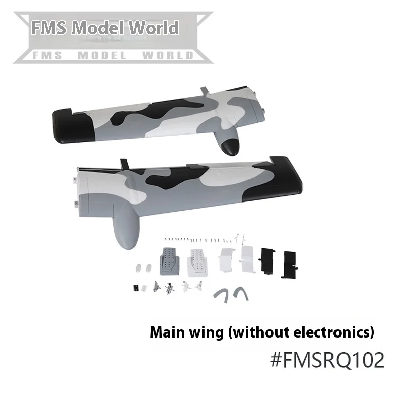 Fms 70mm A-10 V2 ensemble complet d'accessoires comprenant fusélisation, ailes principales, queue verticale, queue plate, assemblage de train d'atterrissage,