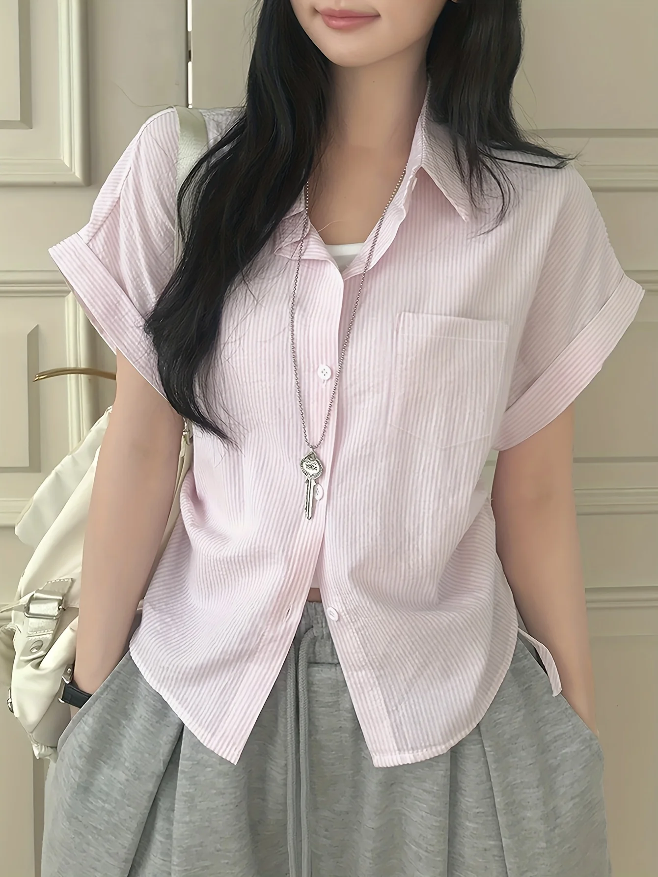 

Women's Casual Commuter Shirt Bohemian Geometric Print Long Sleeve Shirt