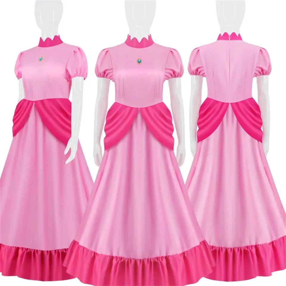 رداء de carnaval pour femmes et filles، Cosplay، Mère، Enfants، Jeu، Films، Luigi، Frère، Pêche، Halloween، ix، Performance