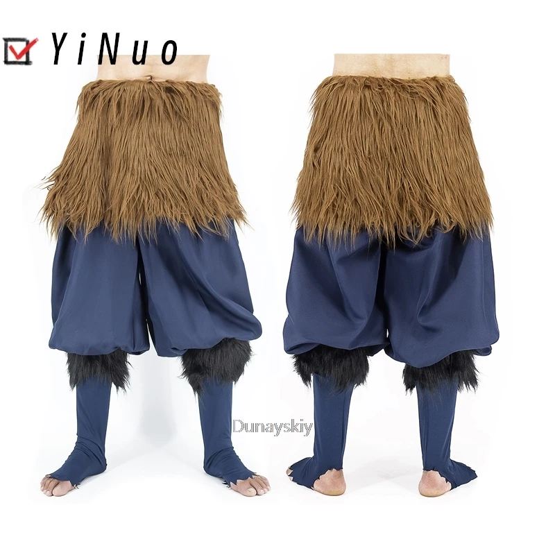 Halloween Anime Carnival Inosuke Cosplay Costume Wild Boar Mask Japanese Style Sandals Adult Masquerade Birthday Party Costumes