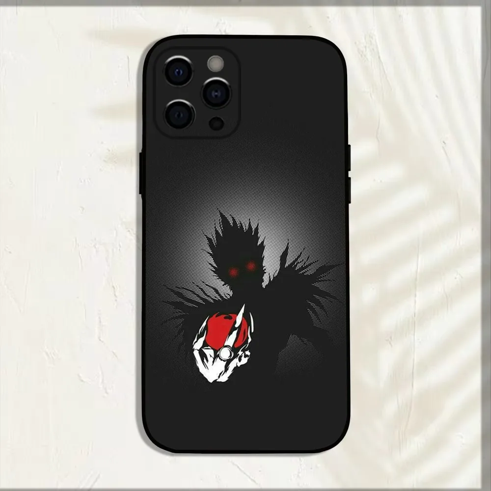 L-Lawliet D-Death Note Phone Case For iPhone 15,14,13,12,11,Pro,X,XS,Max,XR,Plus,Mini Soft Black Cover