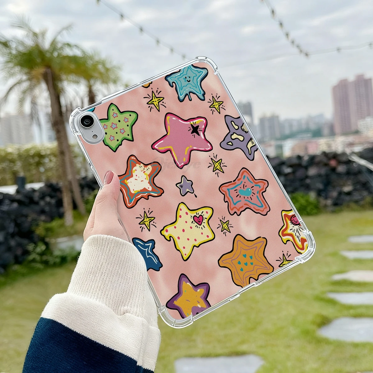 Cartoon Graffiti Silicone Case For Samsung Tab S10 FE 10.9