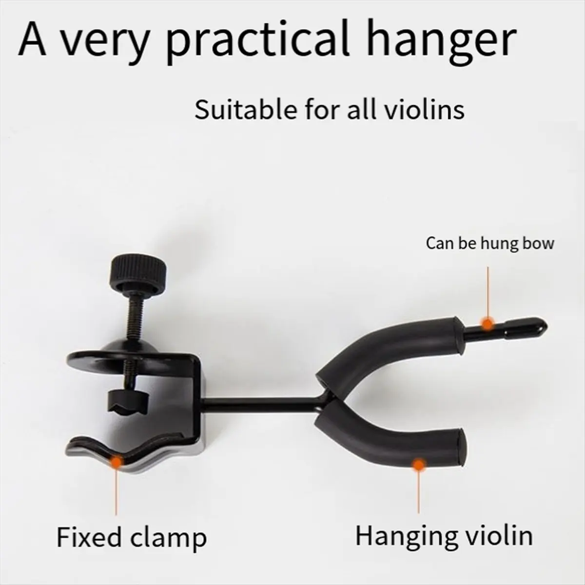 Violin Hanger for Microphone or Sheet Music Stand,Violin Hook for Stage Shows Violin Accessories-A10G