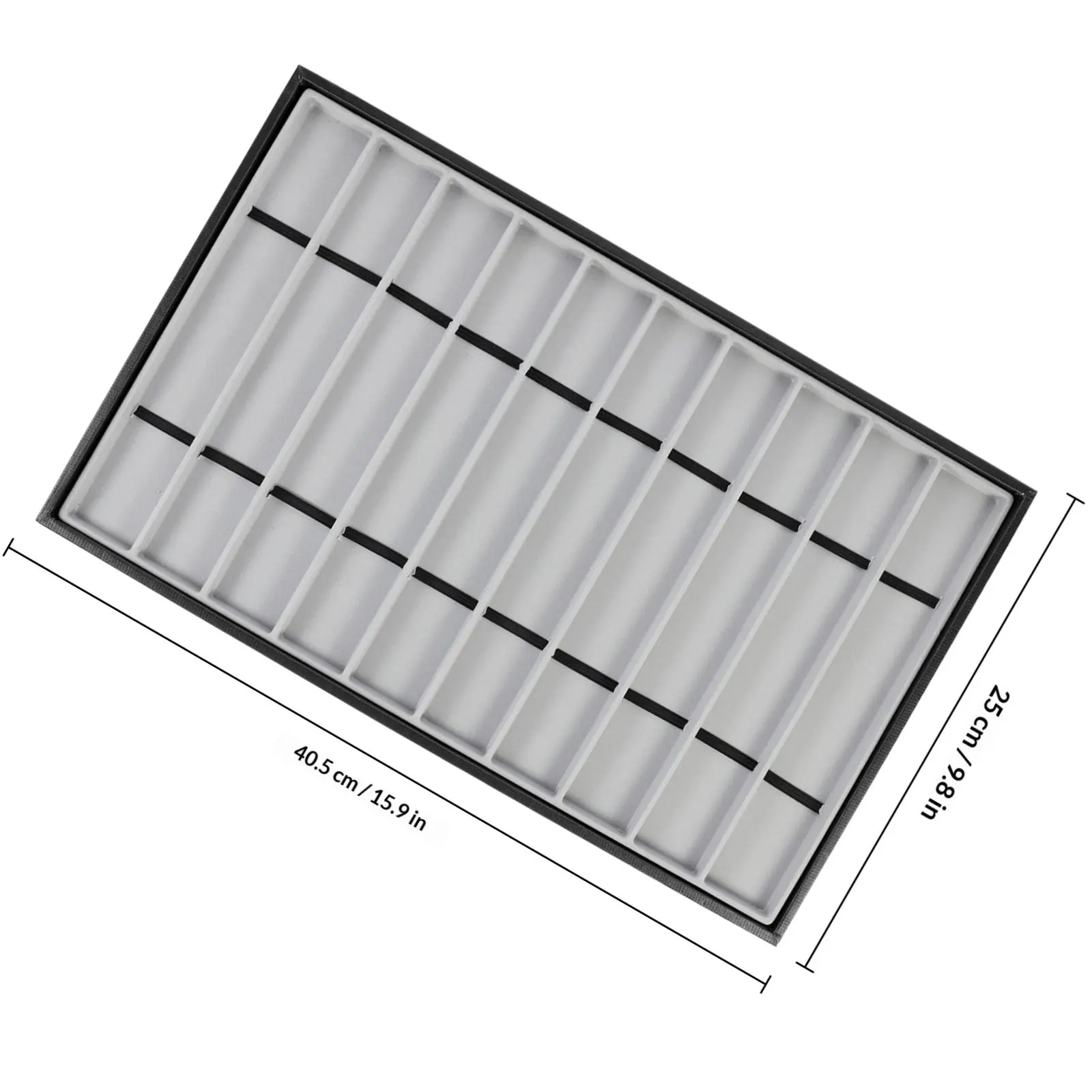 10-Slot Watch Display Tray for Jewelry Organizer – Soft Flannel Watch Storage & Collector Showcase