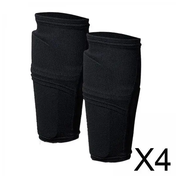 

Men Women Soccer Shin Guard Socks Cross Grip Nylon Leg Sleeves Protective Gear for Outdoor