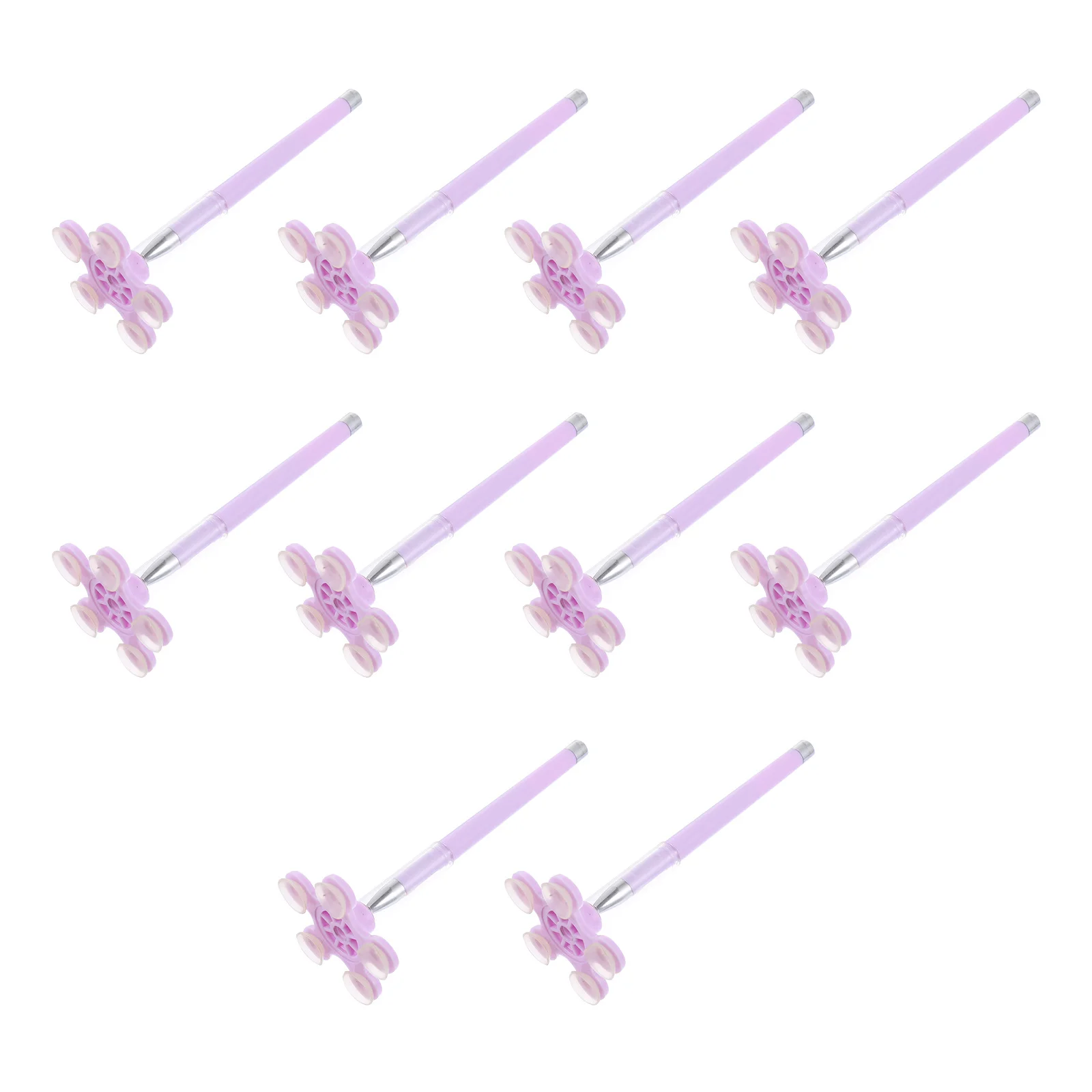 

10Pcs Creative Plastic Sign Pen Suction Cup Phone Holder Writing Pens No Ink Leak Long Lasting for Office and Daily Use