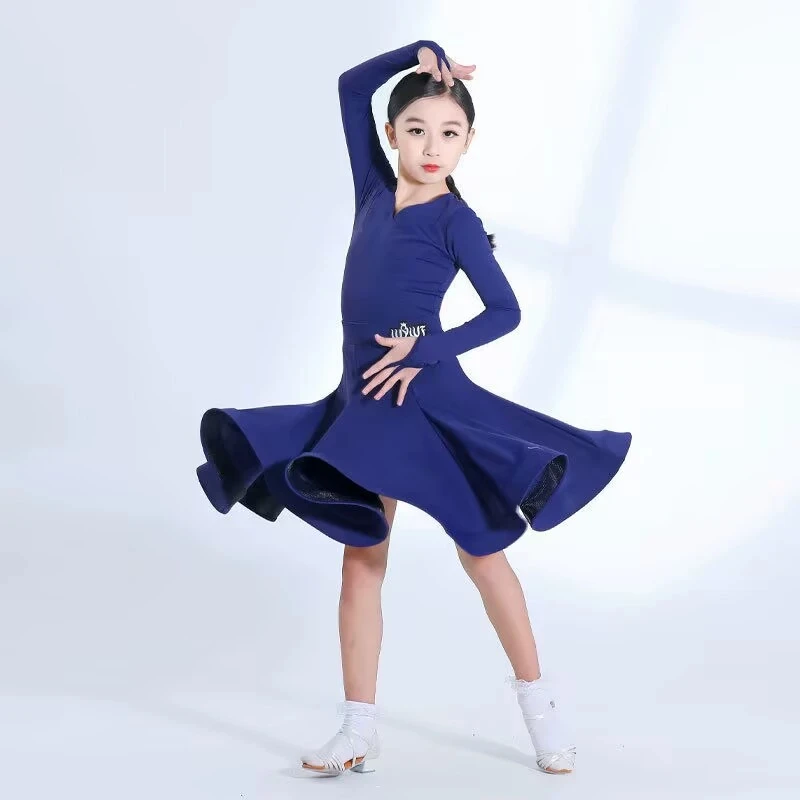 

Latin American Dance Dress For Girls Latin Dance Competition Clothing Dance Dress Kids Cha Cha Rumba Dance Dress