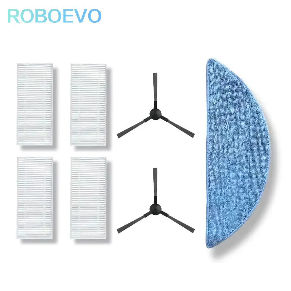 GOOVI Mops,Filters,Side brushes for Auto Robot Vacuum Cleaner Br151/G20
