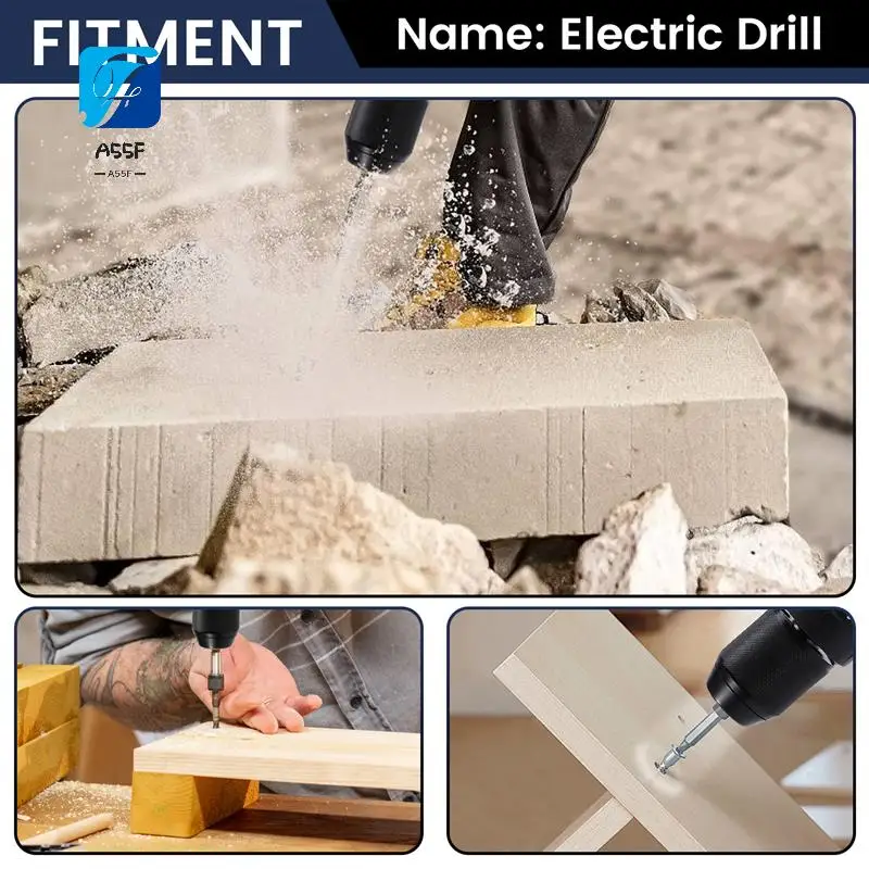 

A55F-13MM 650N.M Brushless Electric Drill Cordless Electric Screwdriver Ice Breaking Power Tools For 18V Battery