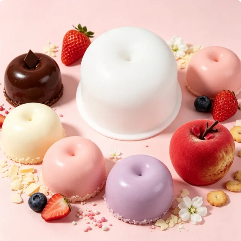 1pc apple-shaped baking mold, non-stick and heat-resistant, easy to clean, classic fruit design, versatile and creative mold