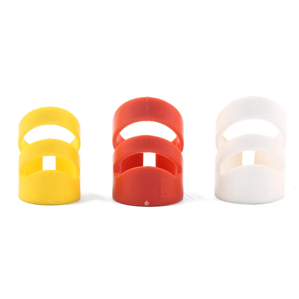 

Ergonomic Guitar Index Finger Pick Stainless Steel Thumb Pick Colorful Finger Sleeve For Acoustic Bass 5Pcs